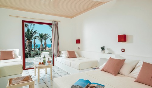 Habitación familiar, vistas al mar