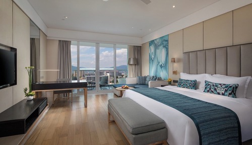 Habitación superior, 1 cama de matrimonio grande, vistas al mar