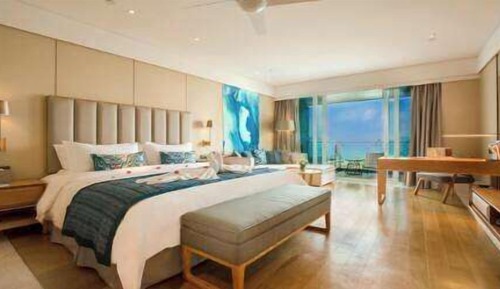 Habitación panorámica, 1 cama de matrimonio grande, vistas al mar