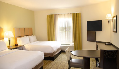 Suite estudio, 2 camas de matrimonio, accesible para personas con discapacidad (Communications)