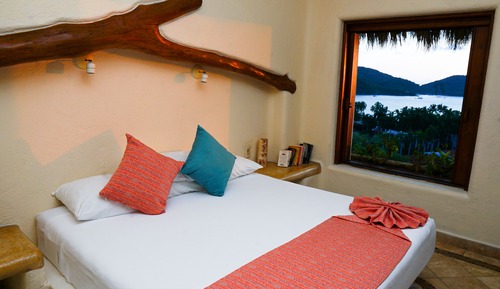 Villa superior, 1 cama de matrimonio grande, vistas al mar