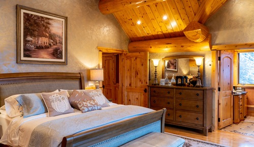 Suite de lujo, 1 cama de matrimonio grande, baño privado, vistas al lago