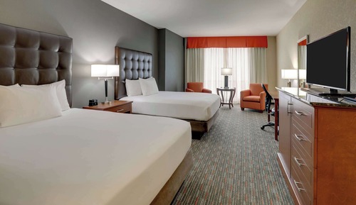 Habitación Deluxe, 2 camas de matrimonio, frigorífico y microondas