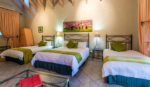 Suite familiar, baño privado, vistas al jardín