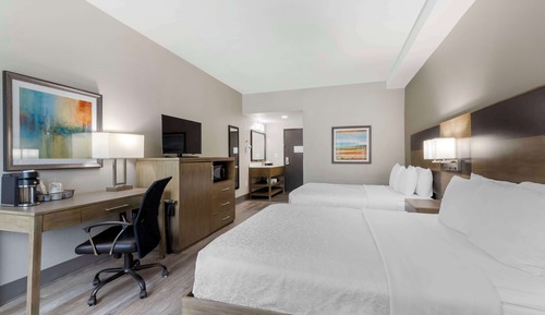 Habitación estándar, 2 camas de matrimonio, no fumadores, frigorífico y microondas