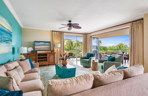 Honokowai Condominio | Maui Resort Rentals: Honua Kai Konea 351, 3BR con vistas directas al mar + B. B.Q. en el balcón!