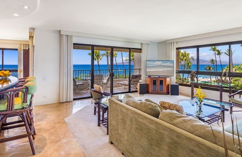 Kaanapali Condominio | Alquileres de Maui Resort: Kaanapali Alii 145 - 2BR Gema frente al mar, lujosamente remodeladas, puestas de sol durante todo el año con impresionantes vistas del Océano Pacífico, Lanai y Molokai.
