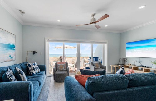 Navarre Beach Casa | Gulf Front Home with Private Beach Crossover. Goin' Coastal