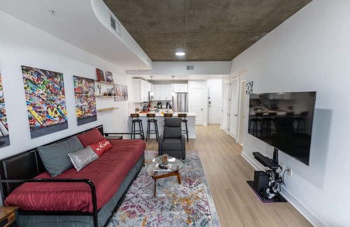 North Decatur Apartamento | Midtown Luxepad 1b1b Rooftop Lounge Pool Gym Xbox