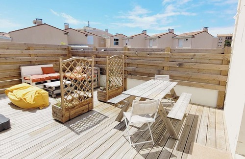 Mimizan-Plage Apartamento | Apartment for 6 people in the heart of the pedestrian streets of Mimizan plage