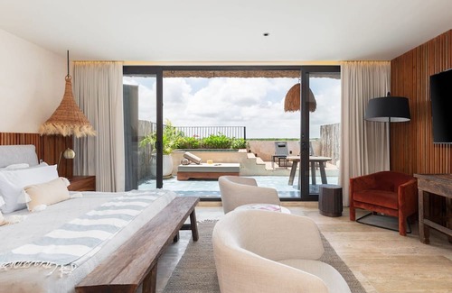 Centro de la ciudad de Tulum Complejo | Seashore Solace 3 Bedrooms | 3 Baths | 6 Guests