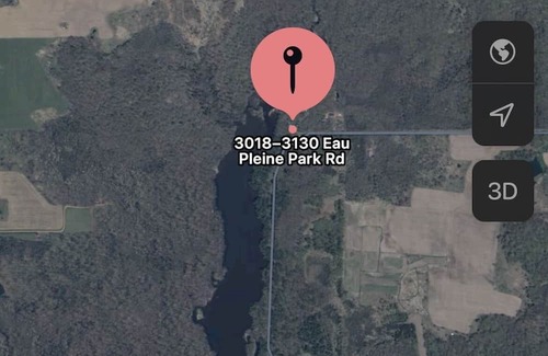 Mosinee Casa | Waterside Campsite with camper. Pet friendly!