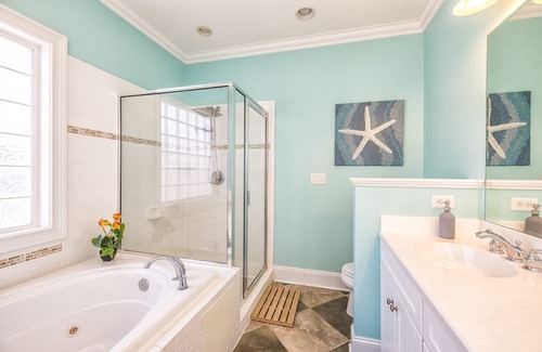 Wilmington Beach Casa | Spacious 6-bedroom ocean view home, 1 minute walk to beach!