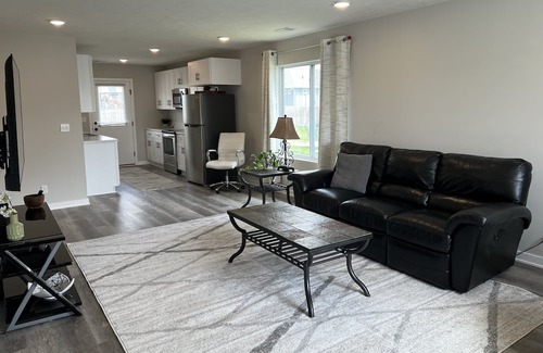 Fremont Casa | 2 bed, 1 office near Splash Station, Lakes, and Midland University