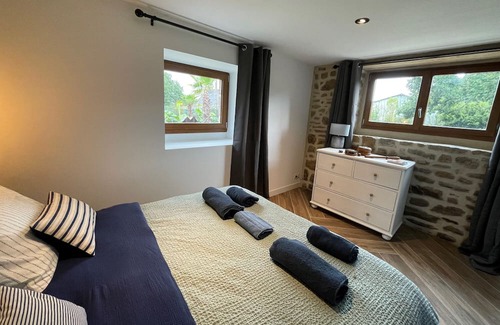 Ploemel Cabaña | Cottage 'Gîte D'izel - Rdc' with Private Terrace, Private Garden and Wi-Fi