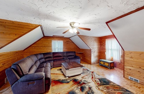 Cheboygan Cabaña | Lakefront stay with two kayaks, jetted tub, wood stove, & W/D - dog-friendly