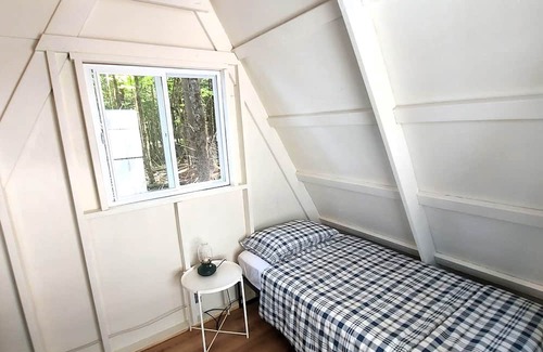 Mariaville Cabina | Glamping Downeast - Acadia 4 - Tiny House A frame secluded deep in the woods