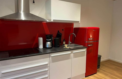 Krummendeich Apartamento | Dyke love - Modern apartment on the Hundegutshof, ideal for a vacation with your dog