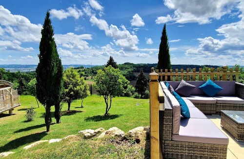 Clairac Cabina | Domaine de Pech et Lafon. Cabanes avec SPA privatif