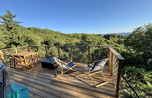 Riols Cabina | Bambou Dome - Cosy dome with panoramic mountain views, surrounded by beautiful nature