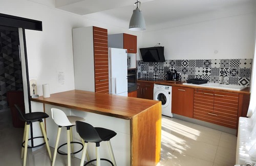 Mer Apartamento | Apartamento 'Gîte Du Moulin Béchereau' con Terraza Privada, Jardín Compartido y Wi-Fi
