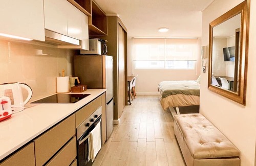 Downtown Santiago Apartamento | Estudio Santa Elvira | Home Office Laundry Wifi