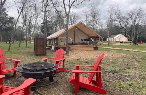 Bastrop Cabina | Lakefront Glamping Safari Tent #6: The Mustang
