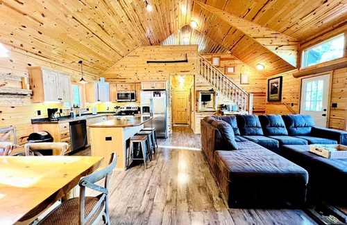 Stone Lake Cabina | Cozy Lakefront Retreat with Game Room, Outdoor Living and Dock in Wisconsin