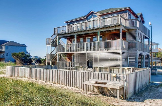 Vistas inmejorables! Vista al mar, piscina Rodanthe, bañera de hidromasaje, que admite perros, a pie de muelle