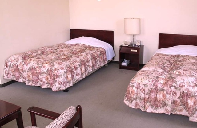 Twin room with a view Semidouble bed with a wid /Chikuma Nagano