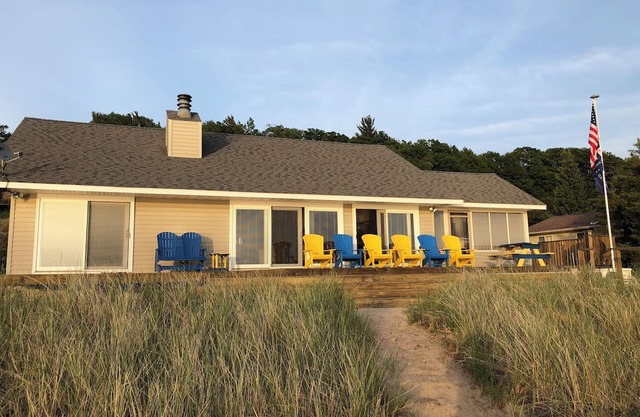 Fantastic Lake Michigan beachfront property in Montague Michigan.