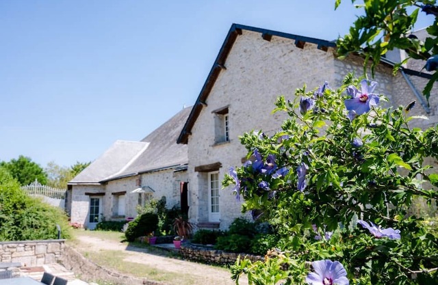 Apartamento 'Gîte Du Moulin Béchereau' con Terraza Privada, Jardín Compartido y Wi-Fi