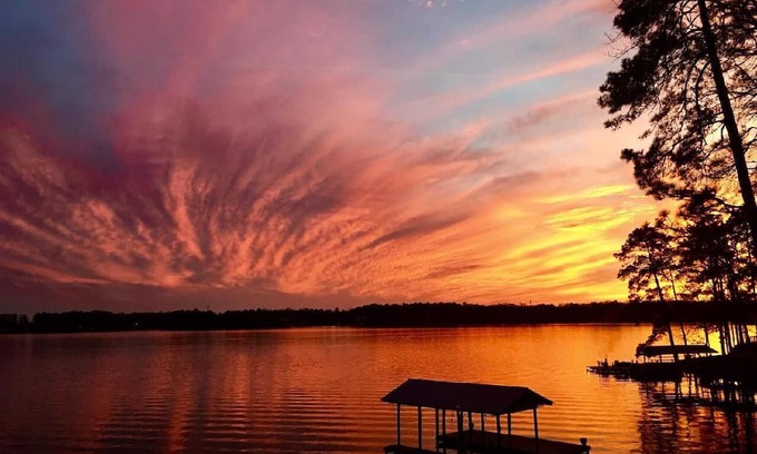Titus Casa | What a view of our beautiful Lake Jordan. This cabin is sure to charm you .