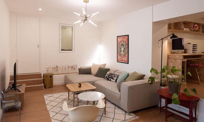 Belleville Apartamento | Designer loft in artistic and bohemian Paris