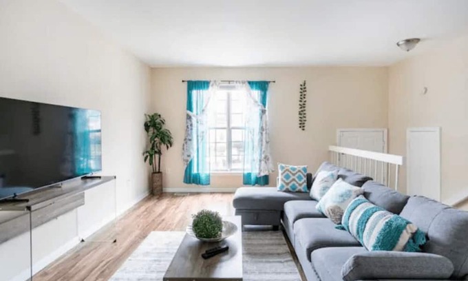 Wheaton Casa | Convenient Living: Walk to Metro TV in Bedroom. Ideal for a Restful Sleep