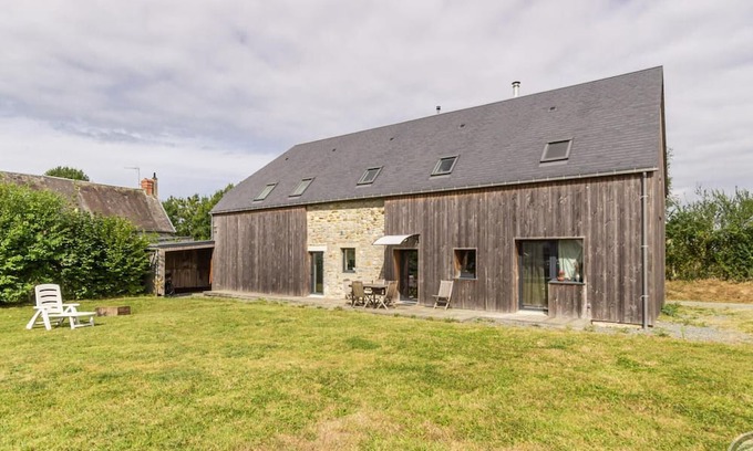 Herenguerville Cabaña | Encantadora casa de piedra con jardín, bicicletas y WIFI en Quettreville-sur-Sienne