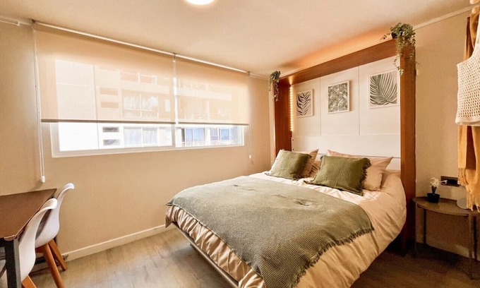 Downtown Santiago Apartamento | Estudio Santa Elvira | Home Office Laundry Wifi