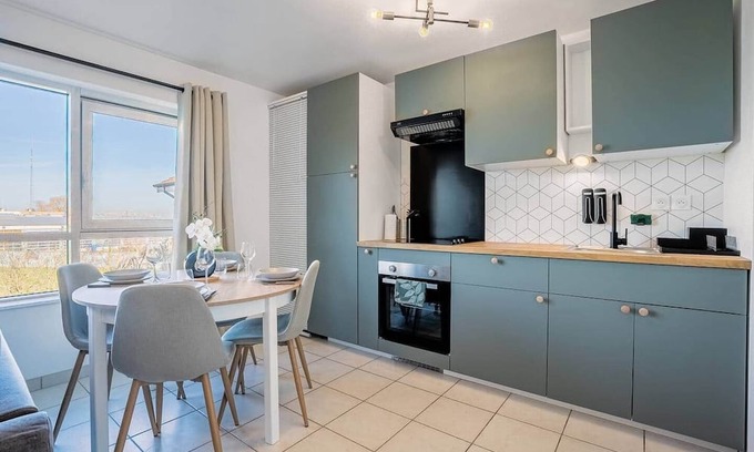Woippy Apartamento | Le Cookie - 4 pers' - 2 beds - Station 50m - Garage