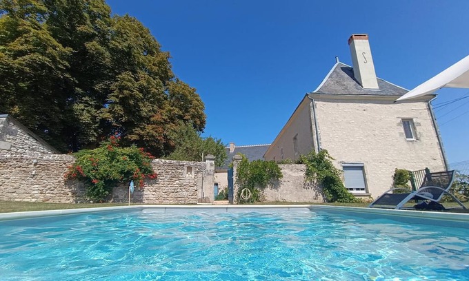 Sainte-Maure-de-Touraine Cabaña | Casa rural con piscina climatizada y wifi en Touraine