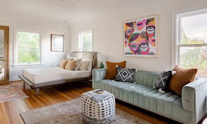 Hosford-Abernethy Apartamento | BoHo Oasis in Ladd's Addition with 2 Beds