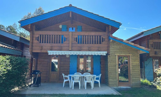 Bias Cabaña | Cottage with heated pool and spa, 4km from the ocean near Mimizan