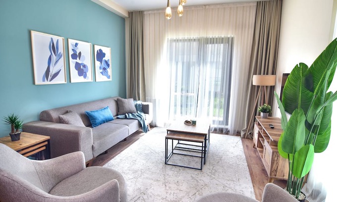 Mahmutbey Apartamento | Spacious 2BR with Garden- Long term rent