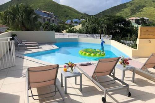 Cul de Sac Casa | beautiful suite s8 pool sea view pinel Island